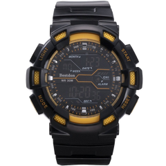 Bestdon Swiss Men's Sports Watches Digital Multifuction Display Time Yellow