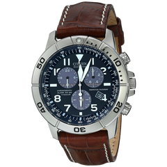 Citizen Men's BL5250 02L Titanium Eco Drive Watch with Leather Band