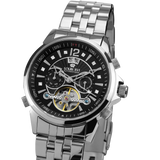 Louis XVI ATHOS Largent Noir Sapphire Mechanical Automatic Watch